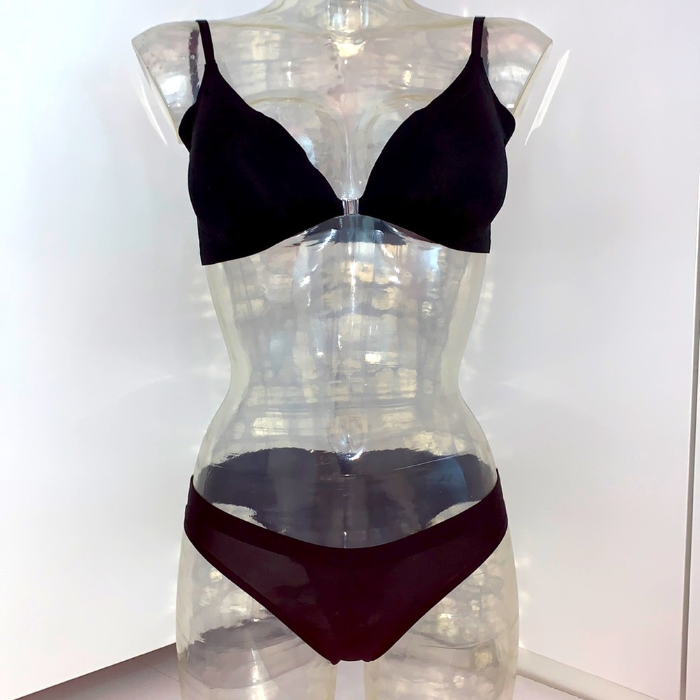 Front-Hook Seamless Soft Bralette & Cheeky Bikini S New